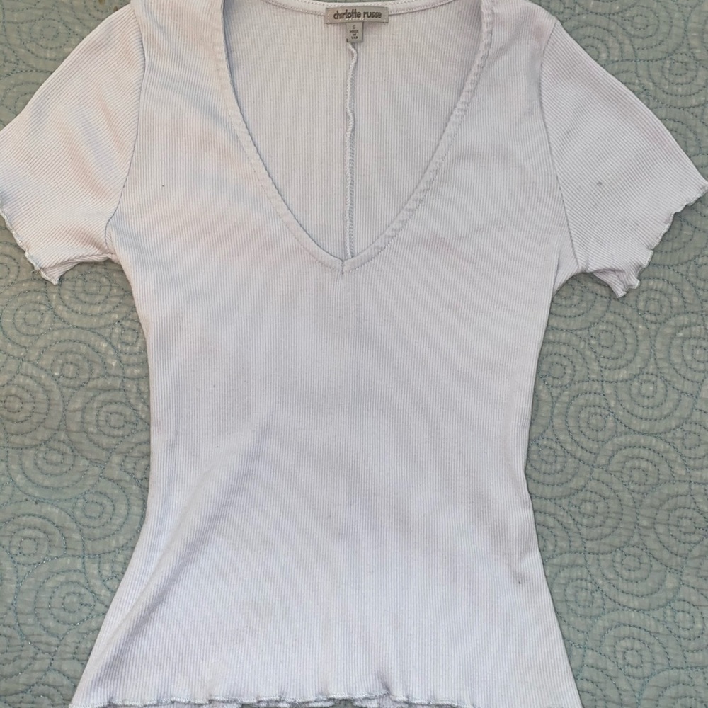 Cropped V-Neck